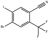 4-Bromo-5-iodo-2-trifluoromethyl-benzonitrile Struktur