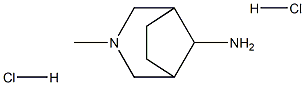 3-Methyl-3-azabicyclo[3.2.1]octan-8-amine dihydrochloride Struktur