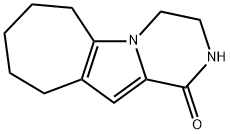 2,3,4,6,7,8,9,10-Octahydro-1H-cyclohepta[4,5]pyrrolo[1,2-a]pyrazin-1-one Struktur