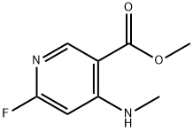 Methyl 6-fluoro-4-(methylamino)pyridine-3-carboxylate Struktur