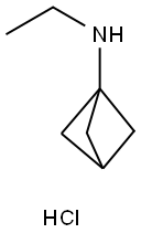 N-Ethylbicyclo[1.1.1]pentan-1-amine hydrochloride Struktur