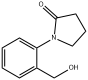 1-[2-(hydroxymethyl)phenyl]pyrrolidin-2-one Struktur