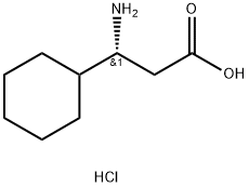 (3R)-3-AMINO-3-CYCLOHEXYLPROPANOIC ACID HYDROCHLORIDE Struktur