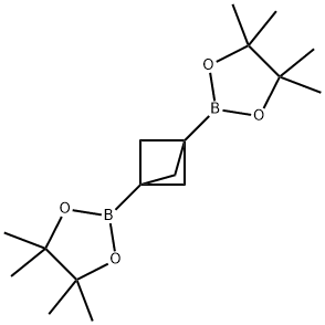 1,3-bis(4,4,5,5-tetramethyl-1,3,2-dioxaborolan-2-yl)bicyclo[1.1.1]pentane Struktur