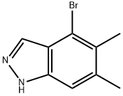 4-Bromo-5,6-dimethyl-1H-indazole Struktur