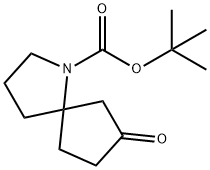 tert-butyl 7-oxo-1-azaspiro[4.4]nonane-1-carboxylate Struktur