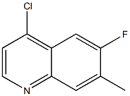 4-Chloro-6-fluoro-7-methylquinoline Struktur