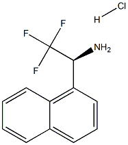 (S)-2,2,2-TRIFLUORO-1-(NAPHTHALEN-1-YL)ETHANAMINE HYDROCHLORIDE Struktur