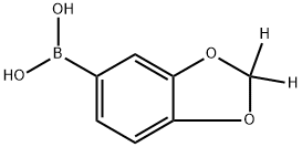 3,4-(Methylene-d2)-dioxyphenylboronic acid Struktur