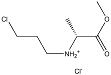 (3-chloropropyl)[(2R)-1-methoxy-1-oxopropan-2-yl]azanium chloride Struktur