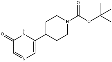 tert-butyl 4-(5-hydroxypyrazin-2-yl)piperidine-1-carboxylate Struktur