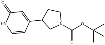 tert-butyl 3-(2-hydroxypyridin-4-yl)pyrrolidine-1-carboxylate Struktur