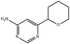 6-(tetrahydro-2H-pyran-2-yl)pyrimidin-4-amine Struktur