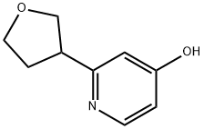 2-(tetrahydrofuran-3-yl)pyridin-4-ol Struktur