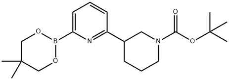 6-(N-Boc-Piperidin-3-yl)pyridine-2-boronic acid neopentylglycol ester Struktur