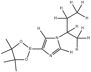 [1-(sec-Butyl)imidazole-d11]-4-boronic acid pinacol ester Struktur