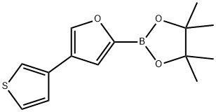 4-(3-Thienyl)furan-2-boronic acid pinacol ester Struktur