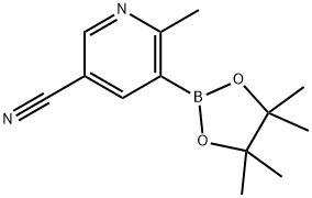 2-Methyl-5-cyanopyridine-3-boronic acid pinacol ester Struktur