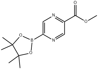 methyl 5-(4,4,5,5-tetramethyl-1,3,2-dioxaborolan-2-
yl)pyrazine-2-carboxylate Struktur