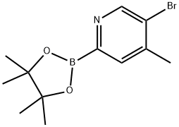 5-Bromo-4-methylpyridine-2-boronic acid pinacol ester Struktur