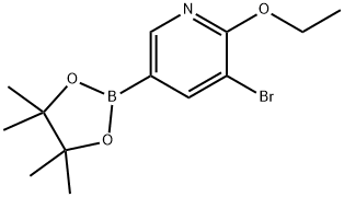 5-Bromo-6-ethoxypyridine-3-boronic acid pinacol ester Struktur