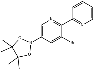 5-Bromo-6-(pyridin-2-yl)pyridine-3-boronic acid pinacol ester Struktur