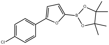 5-(4-Chlorophenyl)furan-2-boronic acid pinacol ester Struktur