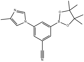 3-Cyano-5-(4-methylimidazol-1-yl)phenylboronic acid pinacol ester Struktur