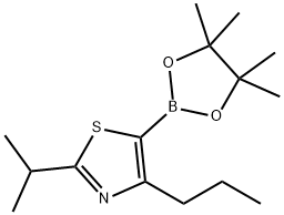 4-(n-Propyl)-2-(iso-propyl)thiazole-5-boronic acid pinacol ester Struktur