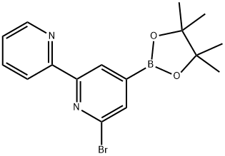 2-Bromo-6-(2-pyridyl)pyridine-4-boronic acid pinacol ester Struktur