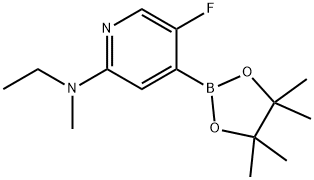 5-Fluoro-2-(methylethylamino)pyridine-4-boronic acid pinacol ester Struktur