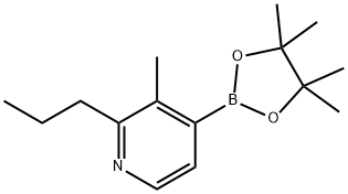 3-Methyl-2-(n-propyl)pyridine-4-boronic acid pinacol ester Struktur