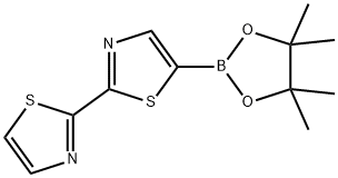 5-(4,4,5,5-tetramethyl-1,3,2-dioxaborolan-2-yl)-2,2'-bithiazole Struktur