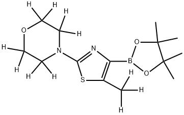 (5-Methyl-2-morpholino-d11)-thiazole-4-boronic acid pinacol ester Struktur