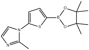 5-(2-Methylimidazol-1-yl)thiophene-2-boronic acid pinacol ester Struktur