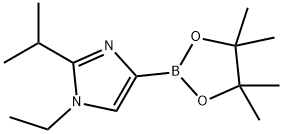 1-ethyl-2-isopropyl-4-(4,4,5,5-tetramethyl-1,3,2-dioxaborolan-2-yl)-1H-imidazole Struktur