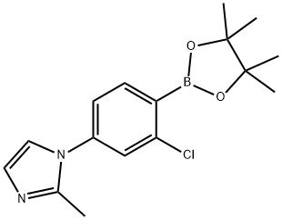 2-Chloro-4-(2-methylimidazol-1-yl)phenylboronic acid pinacol ester Struktur