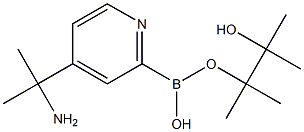 4-(2-Aminopropan-2-yl)pyridine-2-boronic acid pinacol ester Struktur