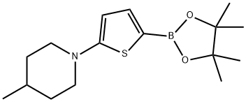 5-(4-Methylpiperidin-1-yl)thiophene-2-boronic acid pinacol ester Struktur