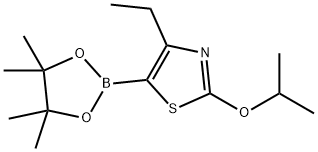 4-Ethyl-2-(iso-propoxy)thiazole-5-boronic acid pinacol ester Struktur