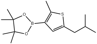 2-Methyl-5-(iso-butyl)thiophene-3-boronic acid pinacol ester Struktur