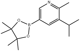 6-Methyl-5-(iso-propyl)pyridine-3-boronic acid pinacol ester Struktur