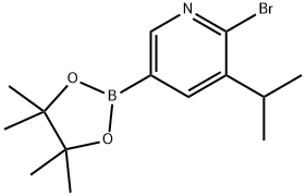 6-Bromo-5-(iso-propyl)pyridine-3-boronic acid pinacol ester Struktur