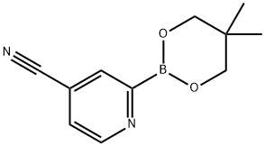 4-Cyanopyridine-2-boronic acid neopentylglycol ester Struktur