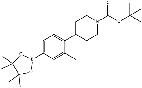 4-(N-Boc-Piperidin-4-yl)-3-methylphenylboronic acid pinacol ester Struktur