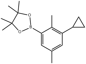 3-Cyclopropyl-2,5-dimethylphenylboronic acid pinacol ester Struktur