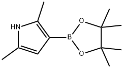 2,5-Dimethyl-3-(4,4,5,5-tetramethyl-1,3,2-dioxaborolan-2-yl)-pyrrole Struktur