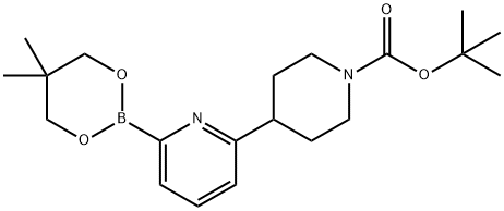 6-(N-Boc-Piperidin-4-yl)pyridine-2-boronic acid neopentylglycol ester Struktur