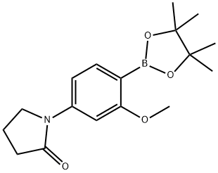 2-Methoxy-4-(pyrrolidinon-1-yl)phenylboronic acid pinacol ester Struktur