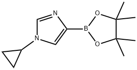 1-cyclopropyl-4-(4,4,5,5-tetramethyl-1,3,2-dioxaborolan-2-yl)-
1H-imidazole Struktur